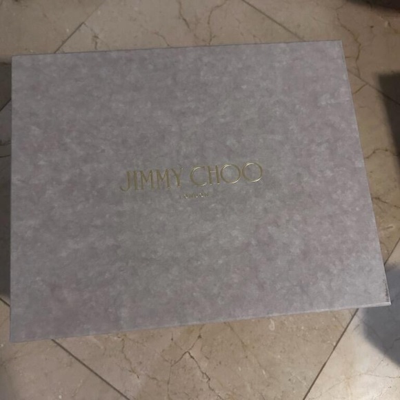 Jimmy Choo Women's Lang Glitter Leather Strappy High-Heel Sandals Size 39 - Picture 7 of 9